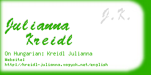 julianna kreidl business card